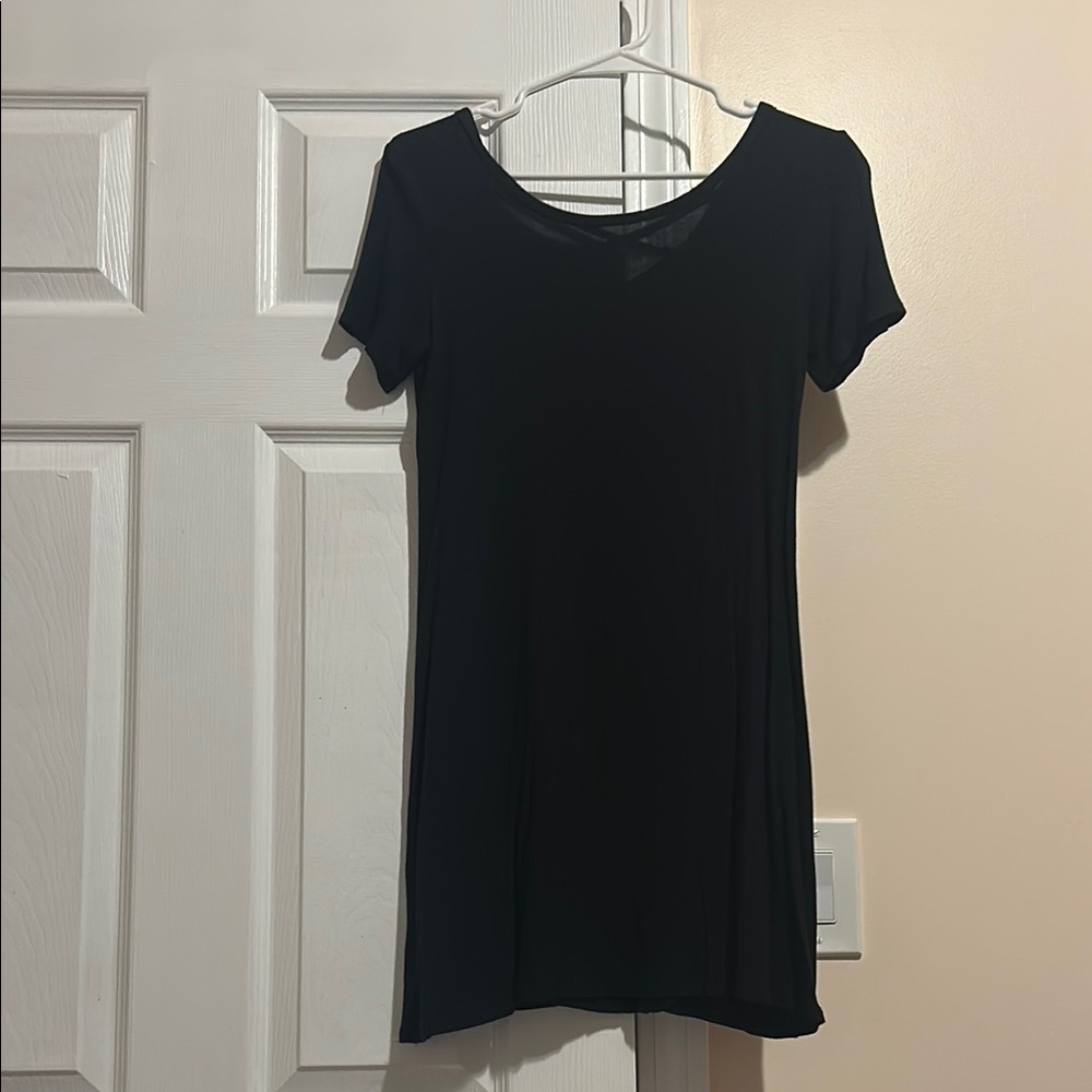 Reversible Black tee shirt dress